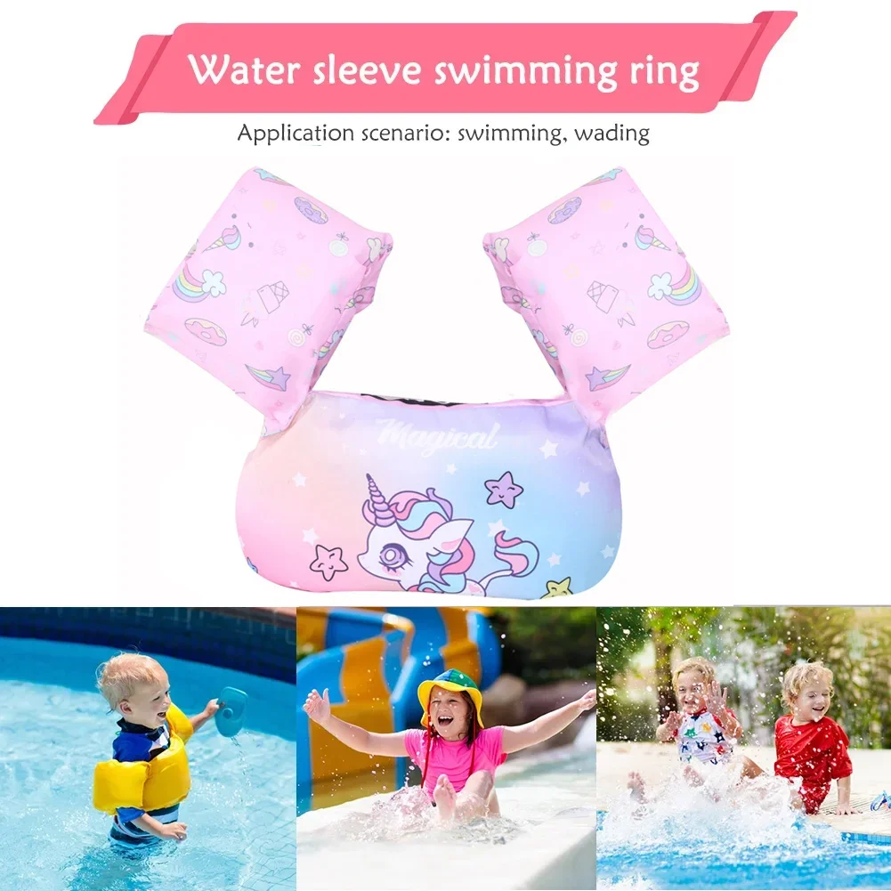 Baby Swim Circle Cartoon Arm Sleeve Life Jacket Swimsuit Children Outdoor Water Safety Suit Growth Toy