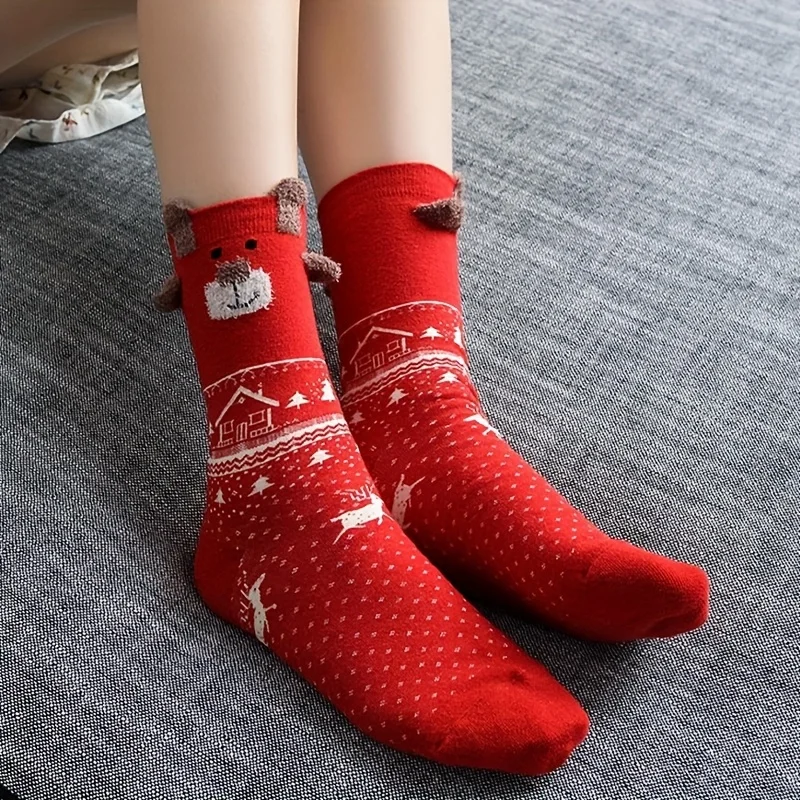 3 paires de chaussettes pour femmes, respirantes, confortables, multicolores, dessin animé, chaussettes décontractées, mode haute qualité, doux, Colorblock Sox femme