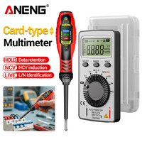 Portable Electrician Tool Set AN101+B18 Digital Multimeter Professional Tester Automotive AC DC Voltage Current Voltage Pen Kit