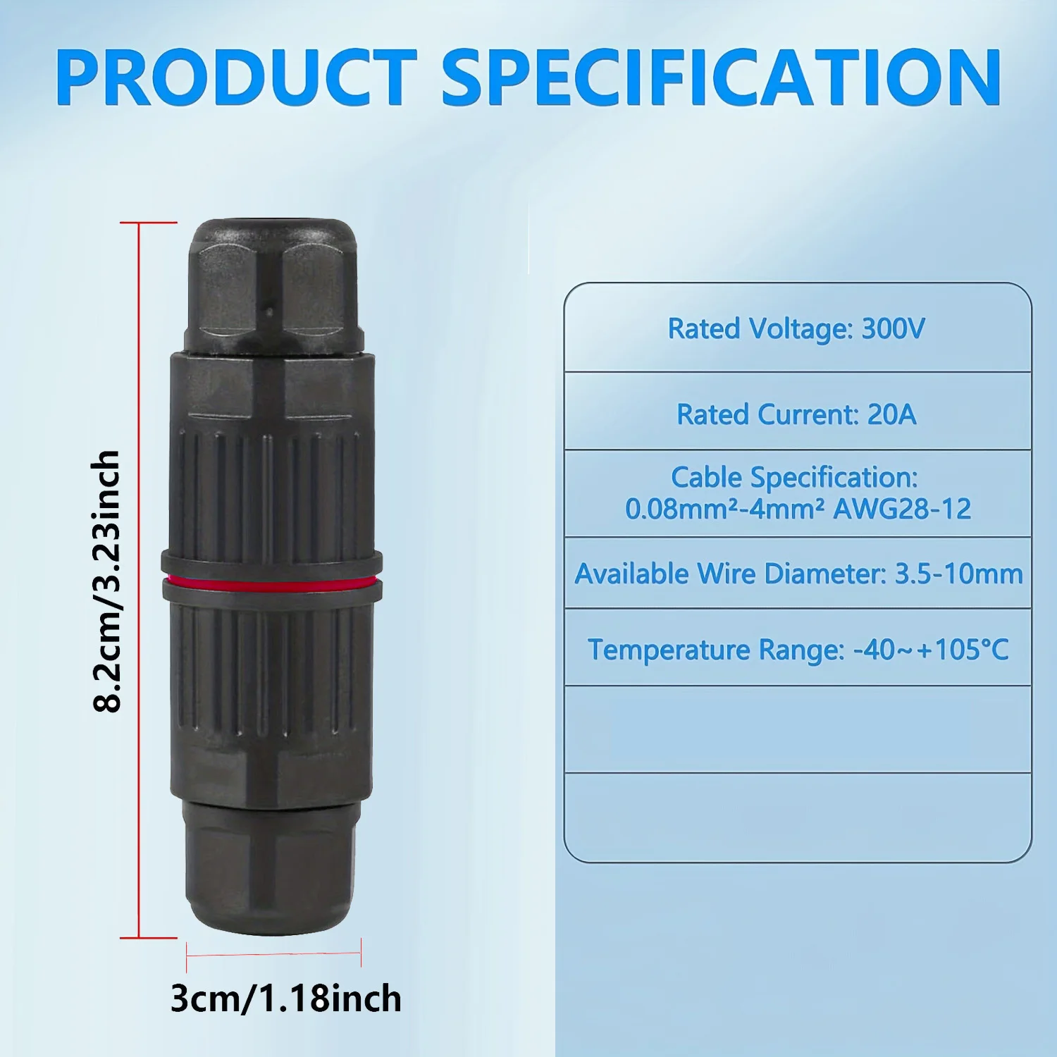 4Pcs Waterproof Junction Box, 2/3 Way Outdoor Cable Connector, Ip68 Waterproof Wire Connector Cable Range Ø3.5-10Mm