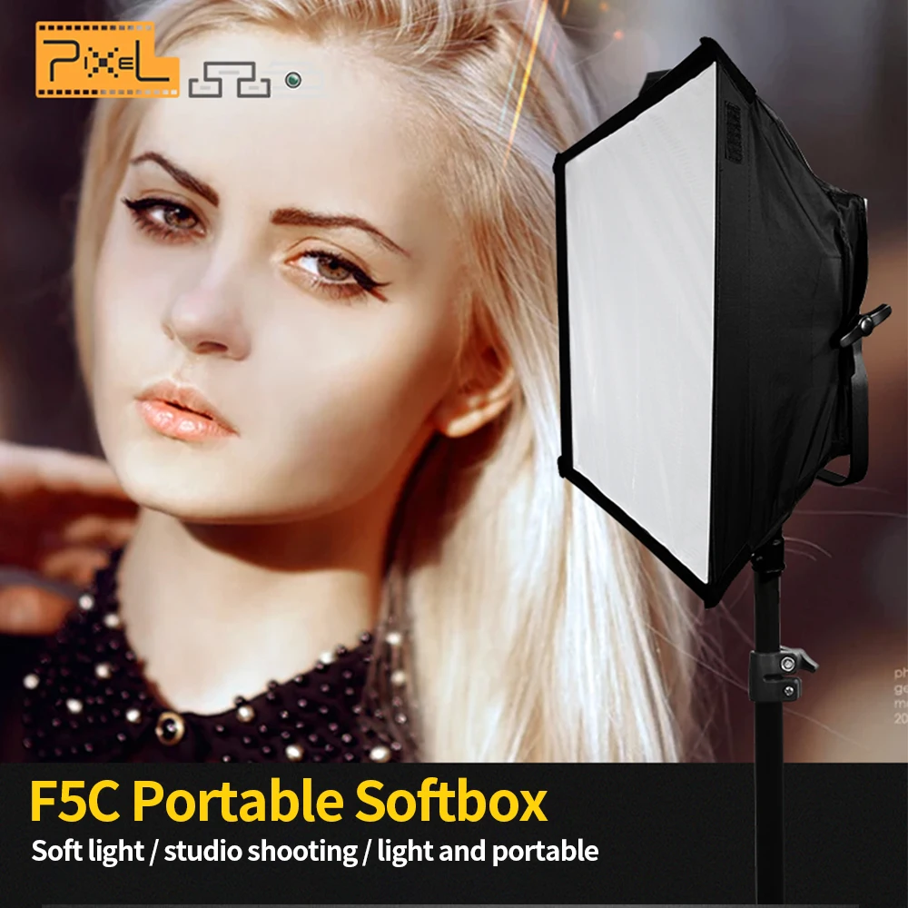 Pixel Portable Softbox Professional Photography Softbox Lighting For COB Video Photo Studio