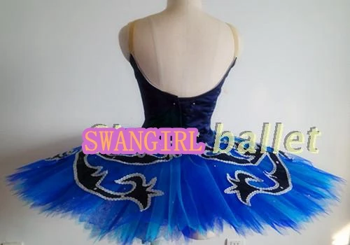 Tutu de ballet Blue Bird pour adultes, performance professionnelle, olympiques de ballet, lac des cygnes bleus, SB0057