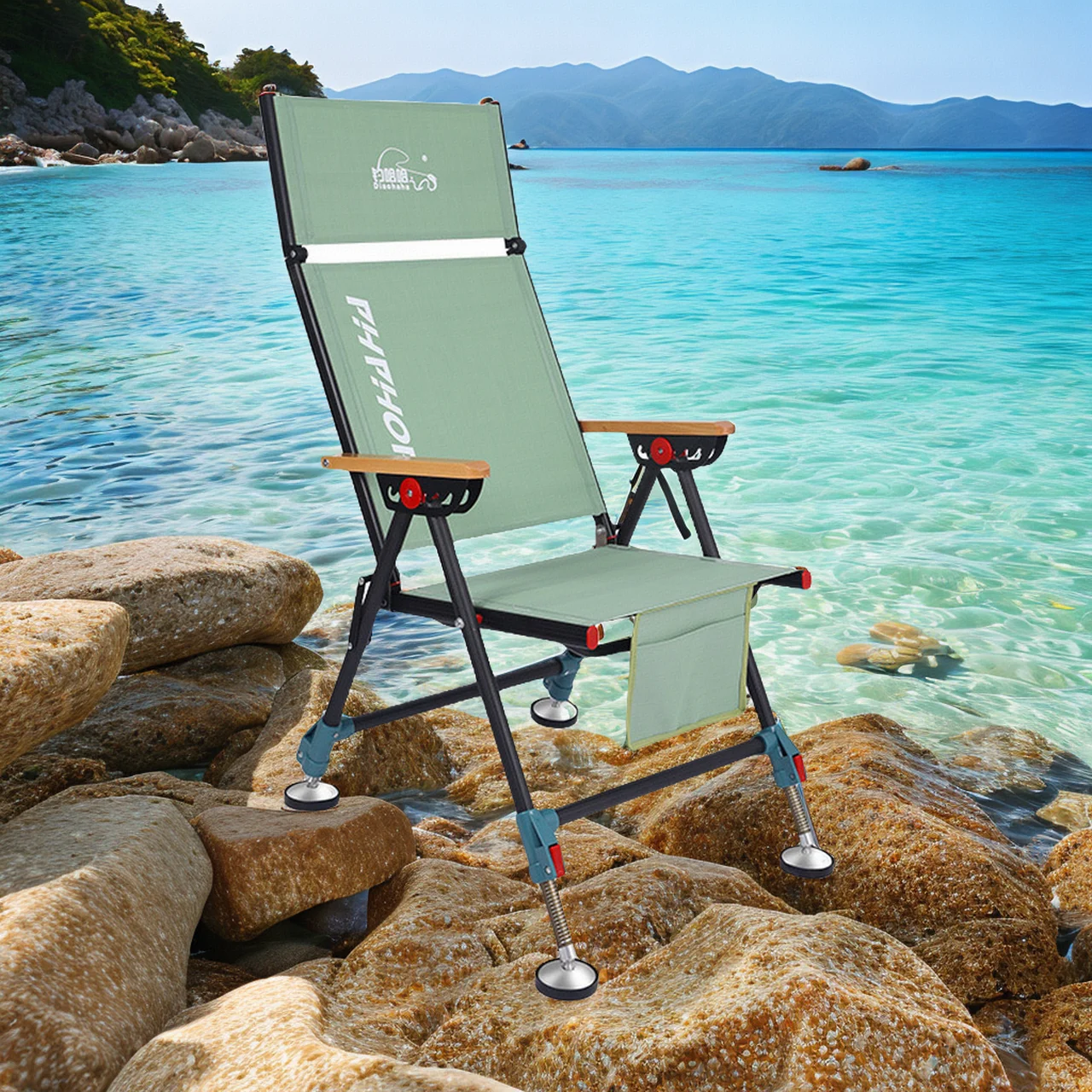 

Folding Camping Fishing Portable Chairs Tourist Stool Bench Lightweight Lounger Ergonomic Chaise Beach Foldable Chair