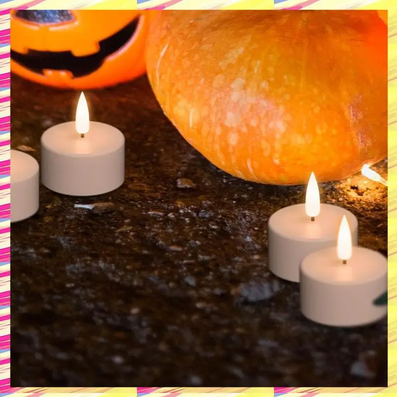 

ABJJ Rechargeable Tea Lights Candles, 12 Pcs Rechargeable Candles With Remote Charging Base, LED Flameless Candles