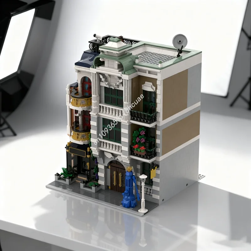 4054 قطعة MOC القرن الكلاسيكي Tenement منزل وحدات نموذج اللبنات هدية الكريسماس تجميع DIY فكرة اللعب الطوب الاطفال #1