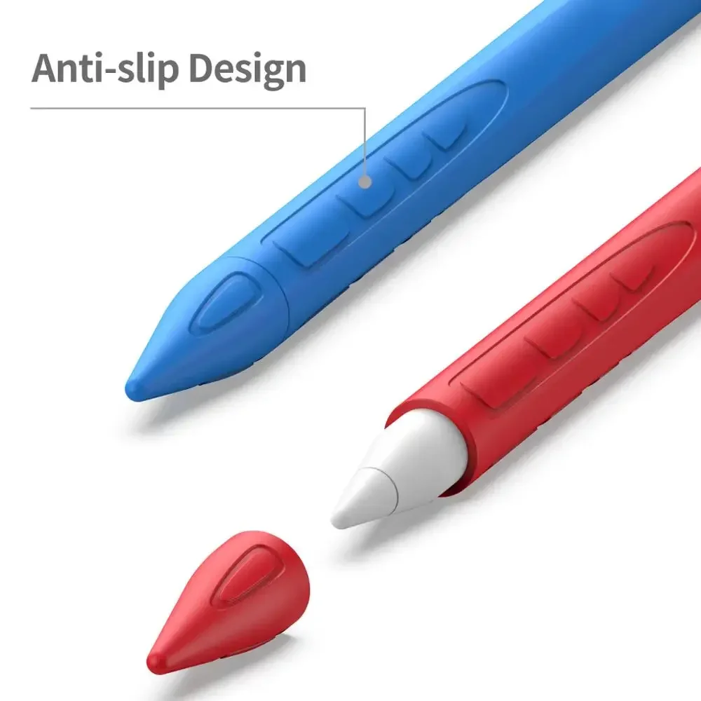 Silicone Macio Capa Lápis para Apple iPad, Bolsa de Proteção Manga, Caso para Tablet Toque Caneta Stylus, 1ª Geração, Apple Pencil 1