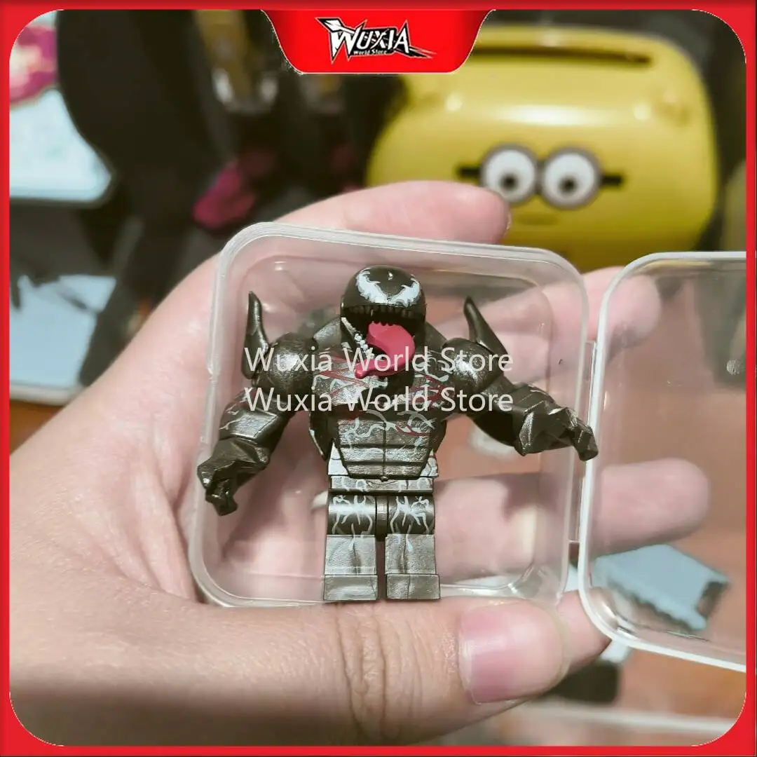 Nova figura de bloco de montar Marvel Venom AF323 de 5cm de altura, figura colecionável, decoração de mesa, melhor presente para crianças.