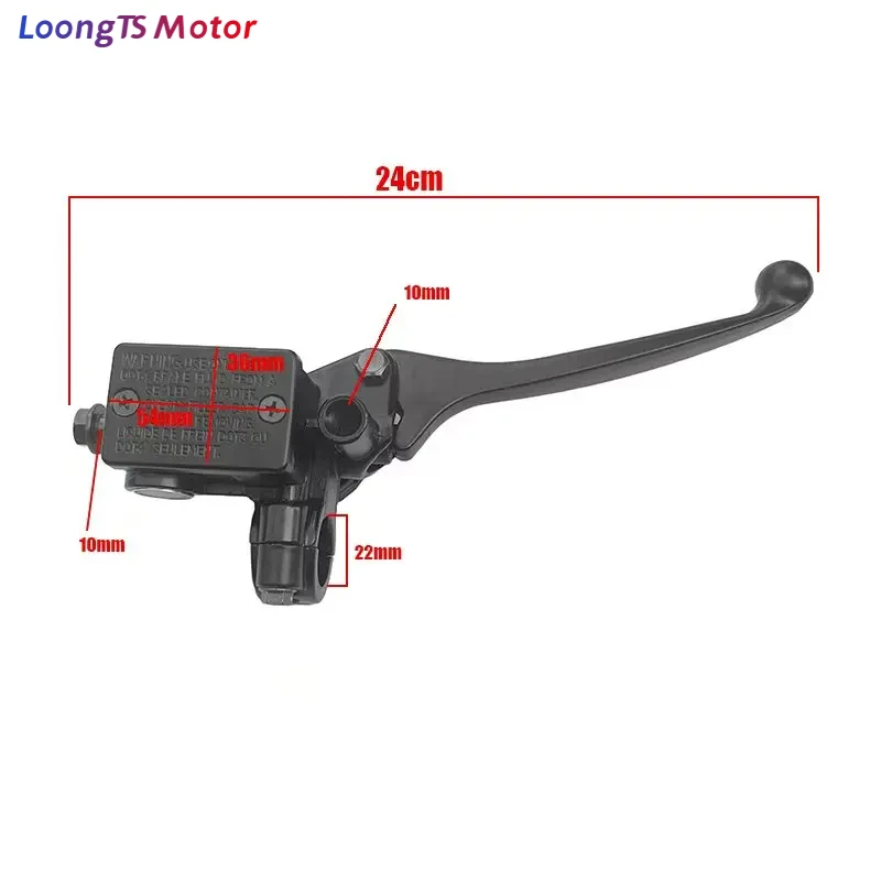 Motorcycle Right Front Brake Master Cylinder Hydraulic Pump Lever Accessories for Dirt Pit Bike ATV Quad Go Kart Moped Scooter
