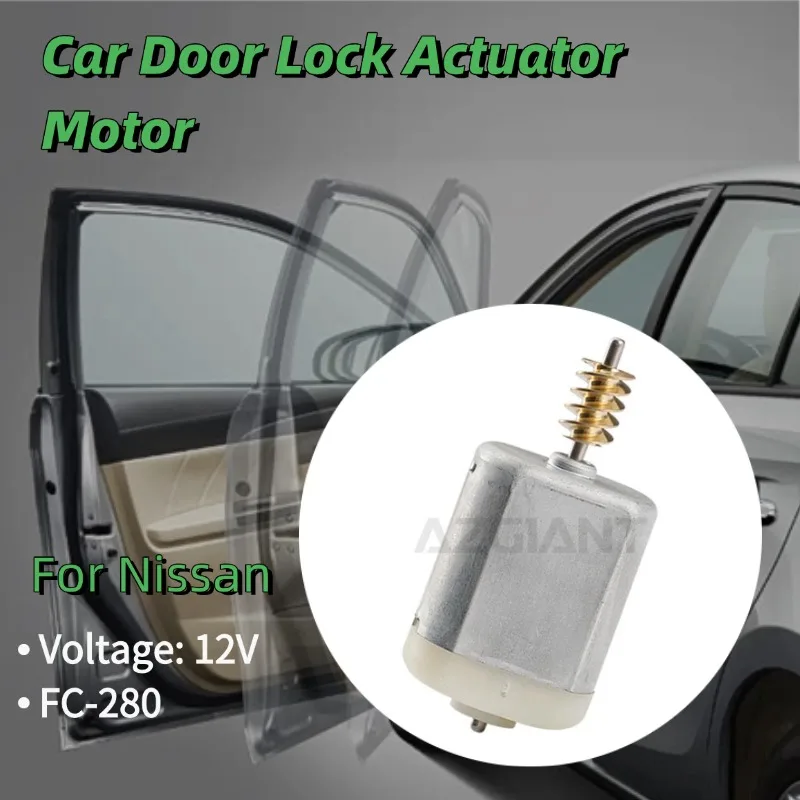 

AZGIANT Car Central Control Motor for 2001-2014 Nissan Primastar Door Lock Actuator FC-280 Professional Low Noise 12V DC Motor