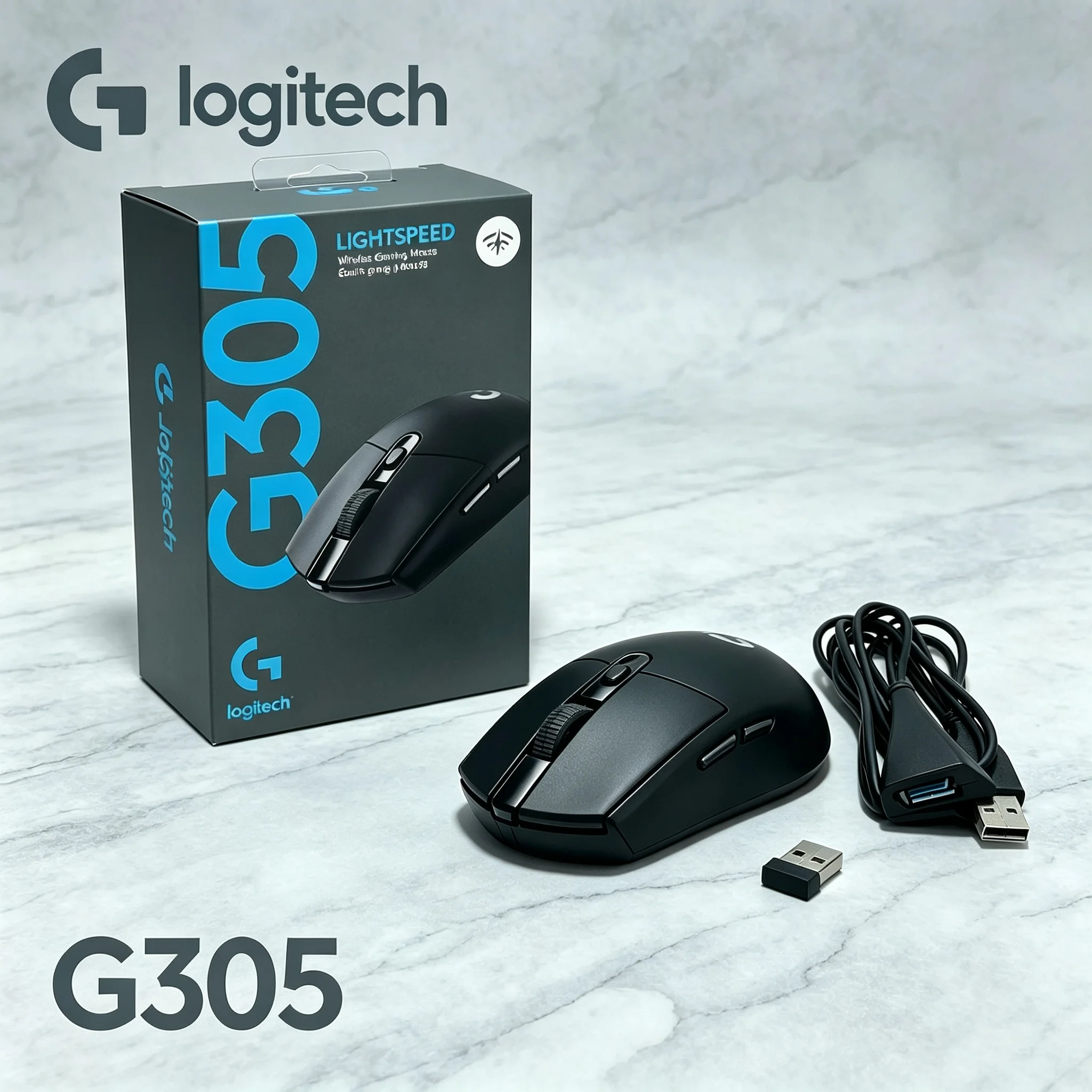 Logitech G305 Wireless Gaming Mouse Comes Equipped With Transfer Adapter Cable Precise Tracking Mice For Gamer Office Staff Home