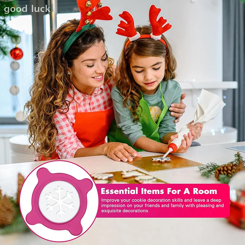 1 Uds. Molde para galletas para hornear navideñas, moldes para galletas de calidad alimentaria, juego de moldes para galletas festivas para hornear Diy, cumpleaños, 3D para golosinas