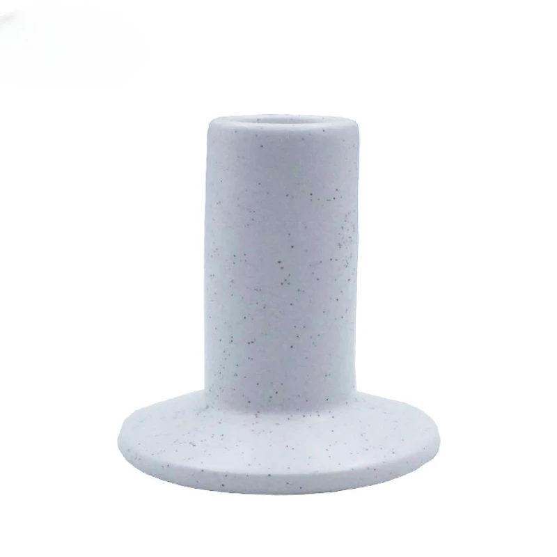 ceramic porcelain pillar stick macaroon speckle candle vessels holder bowl