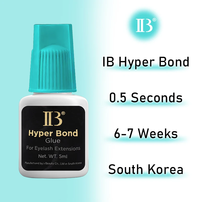5 ขวด IBeauty Hyper Bond Cyan Cap 5ml อุปกรณ์สําหรับขนตากาวแต่งหน้าเครื่องมือเกาหลี Beauty Health Shop 0.5S แห้ง