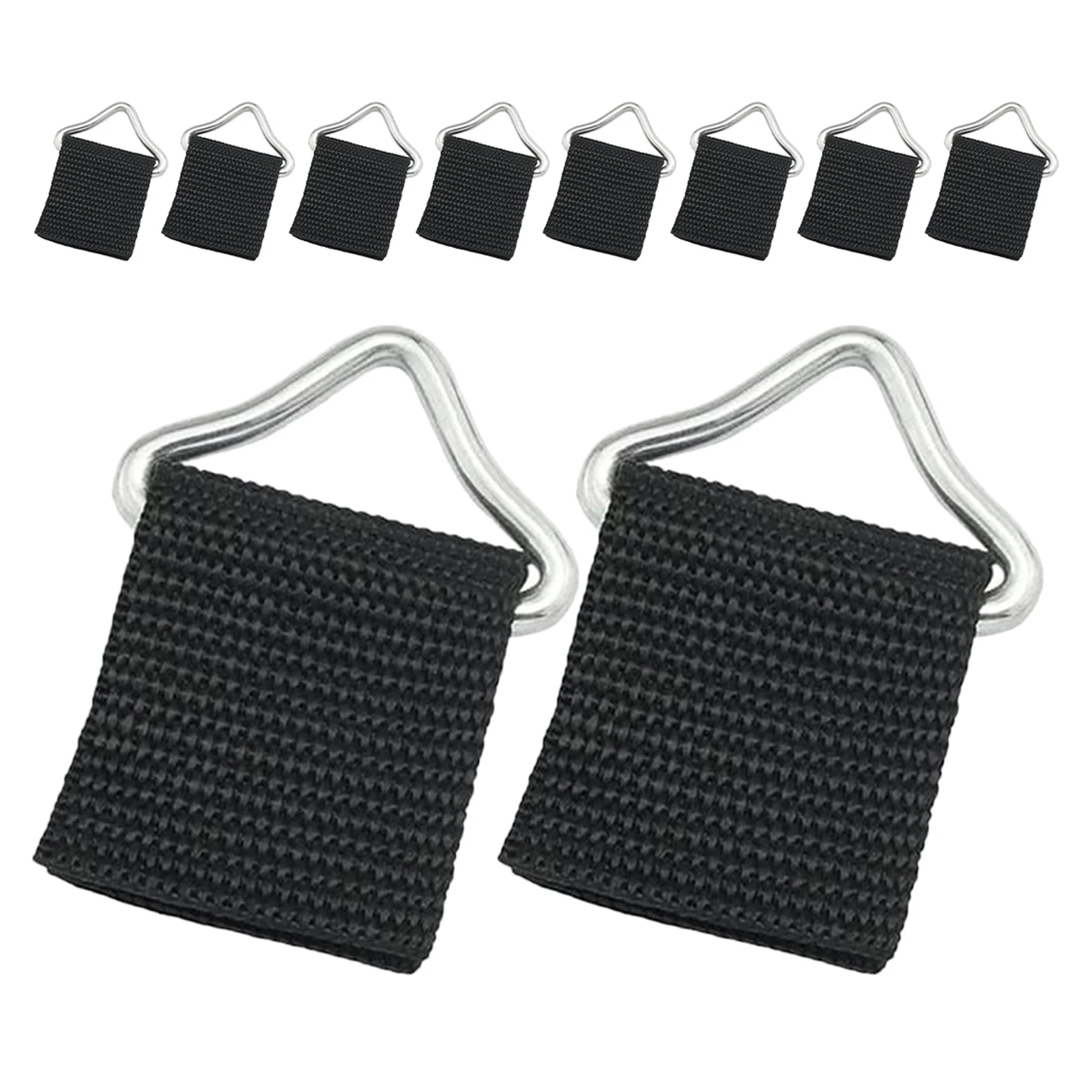 

10Sets Triangle Ring Buckles for Trampoline Replacement Heavy-Duty Weather-Resistant Metal Connectors Portable DIY Outdoor