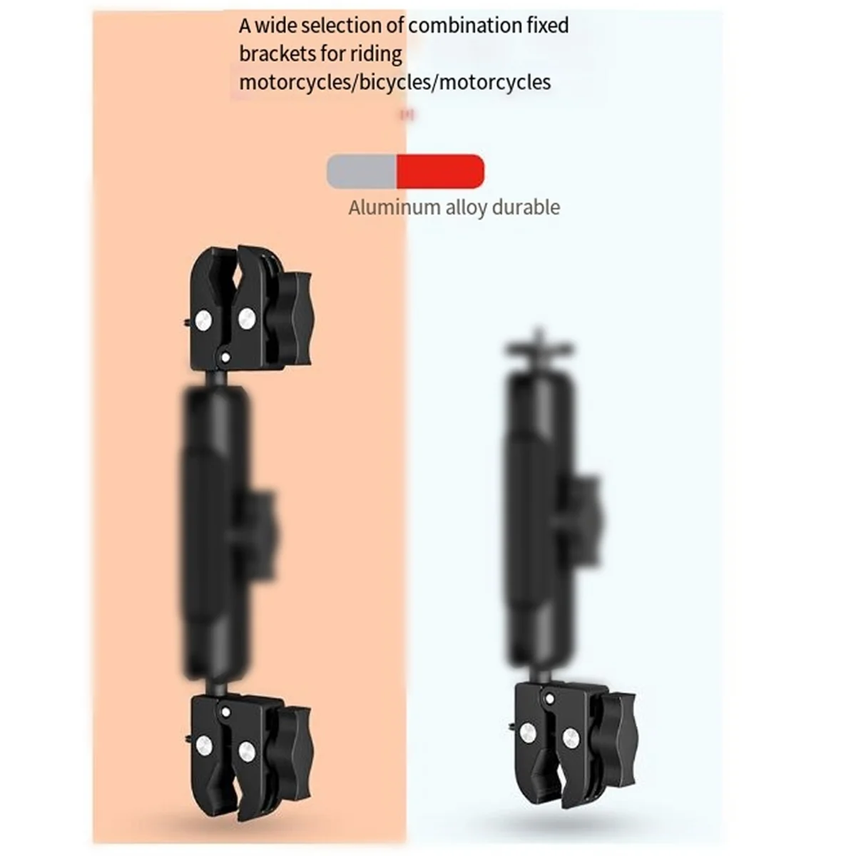 Ball Head Vigorous Clamp, Ciclismo Bracket, Braçadeiras de motocicleta, Action Camera