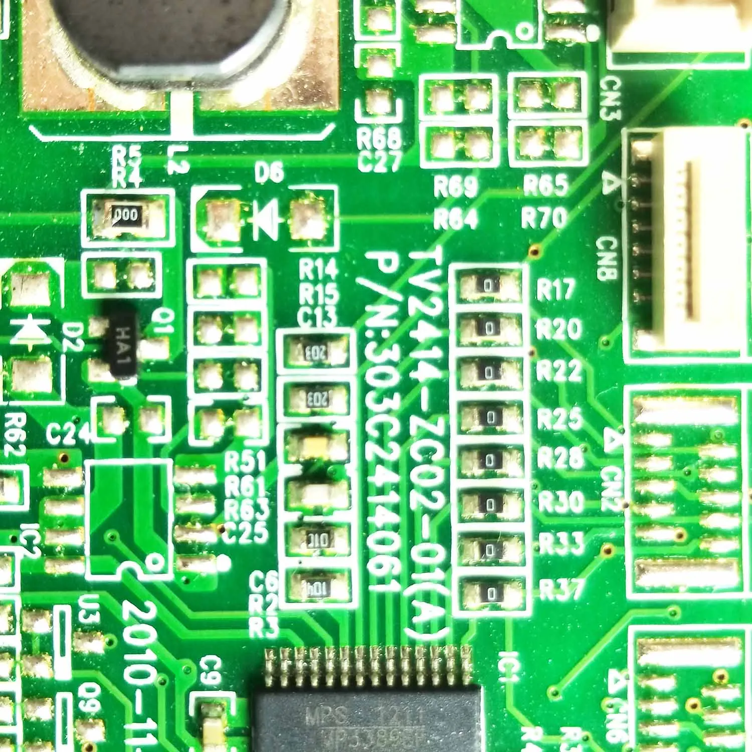 LED voltase tinggi E310726 CQC KB6160 CH-D TV2415-ZC02-01(A) pelat arus konstan