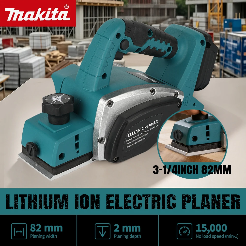Makita DKP180 High‑Speed Brush‑less Planer Wear‑Resistant Base Plate For Farm Fence Timber‑Trimming Power tools