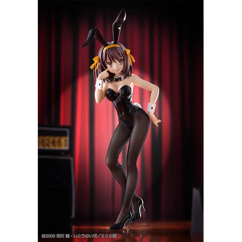 Original BiCute Bunnies Anime Suzumiya Haruhi No Yuuutsu Suzumiya Haruhi Bunny Girl Action Figure Model Desktop Ornaments