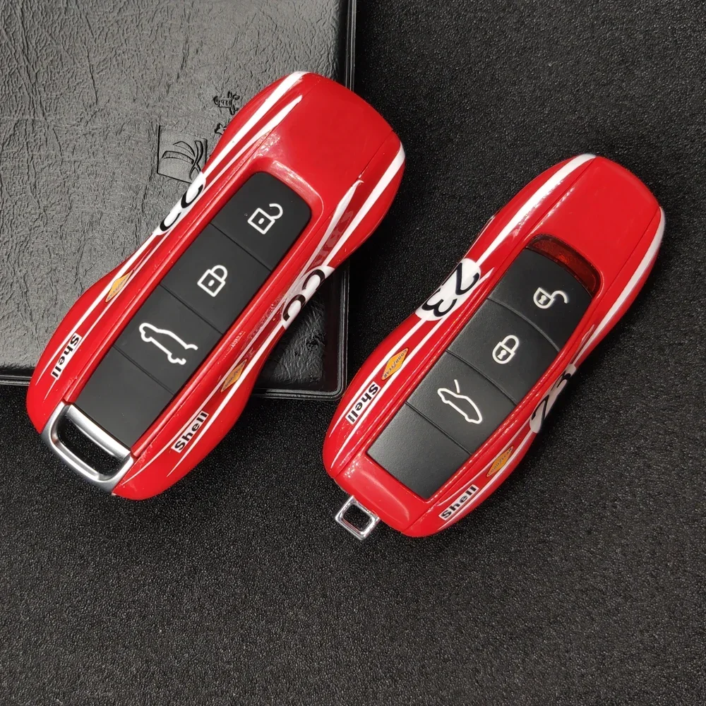 Key Protective Cover Fit For Porsche Cayenne Macan Boxster Cayman 911 9YA 971 Car Alarm FOB Remote Red Keyless Case Hard Shell