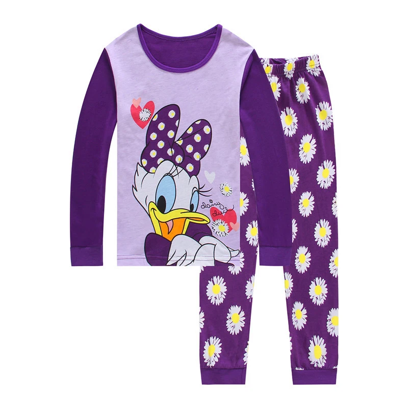 Kinderen Pyjama Donald Duck Night Kleding Nachtkleding Kind Meisje Pyjama Daisy Nachtkleding Meisjes Sleep Kleding Pijamas Voor Kinderen