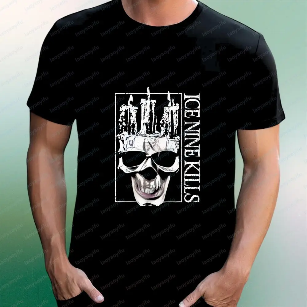 Ice Nine Kills Band - Casual Fashion Fun Crazy Neutral Classic Short-Sleeved T-Shirt for Both Men and Women (Universal Fit)