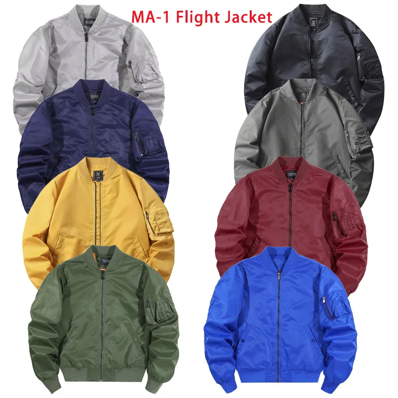 

Новинка 2025, куртка-пилот MA1 в стиле милитари с зеленым бейсбольным воротником для мужчин и женщин, модные летные куртки королевского синего цвета с воротником в рубчик, унисекс