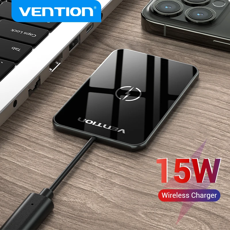 

Vention 15W Wireless Charger For iPhone 13 12 Max Wireless Charging Pad For Xiaomi Samsung Huawei Airpods Fast Wireless Chargers