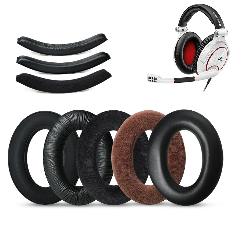 Replacement Ear Pads for Sennheiser G4ME Zero G4ME ONE PC350 HD380 Pro HME95 PXC350 Headphone Headband Cushion EarPads
