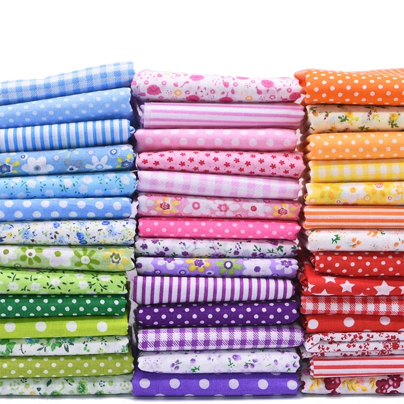 7 قطعة القماش القطني المطبوع الأزهار 25x25 سنتيمتر الخياطة اللحف النسيج DIY بها بنفسك خليط التطريز عيد الميلاد الحرف الخياطة اكسسوارات