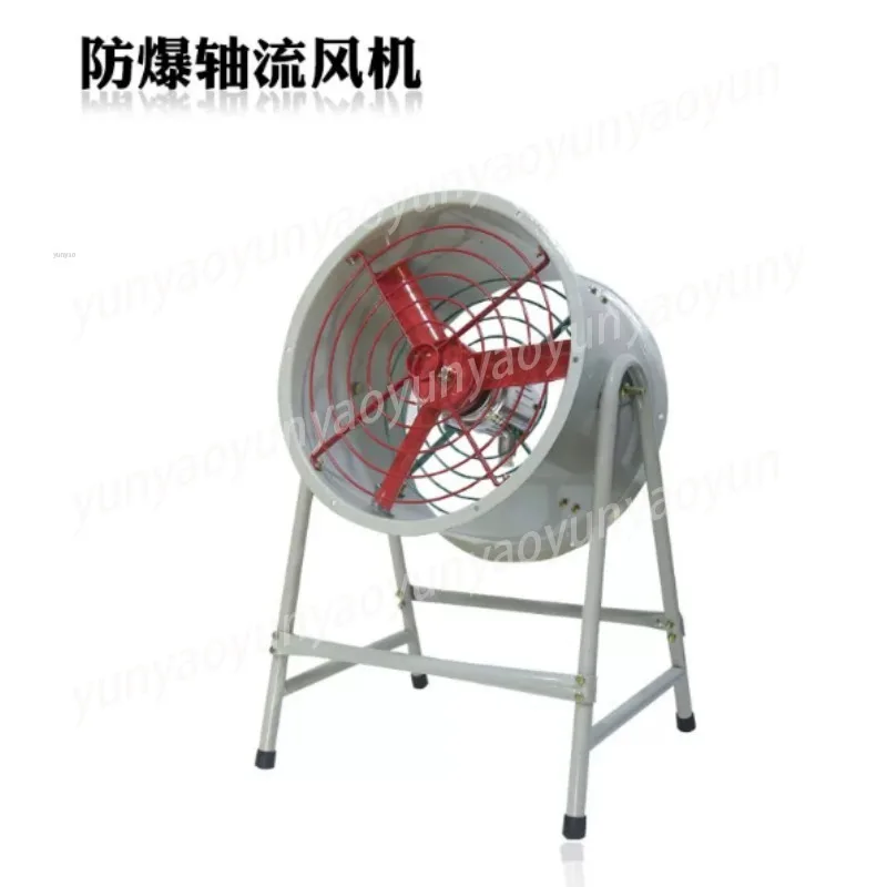 Explosion Proof Axial Fan, 220V Flameproof Ventilator for Industrial Warehouse