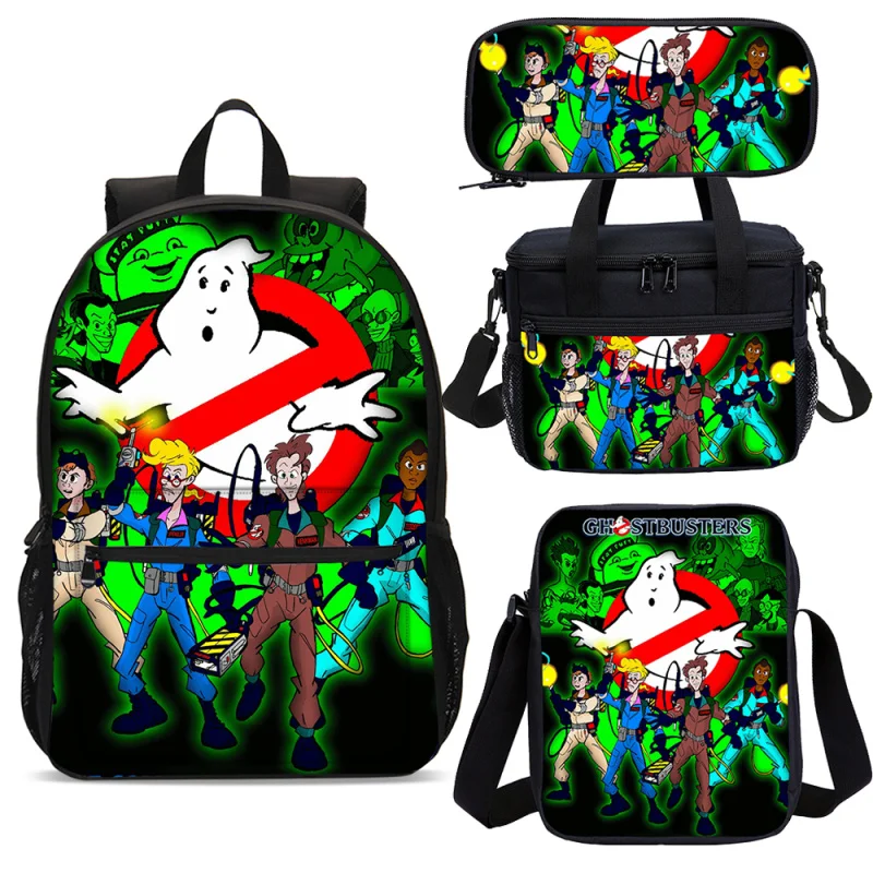 Ghostbuste 3D R Print Kids S Backpack 3pcs Set Children Student Bookbag Teenagers Boys Girl Anime Rucksack Mochila  Gifts