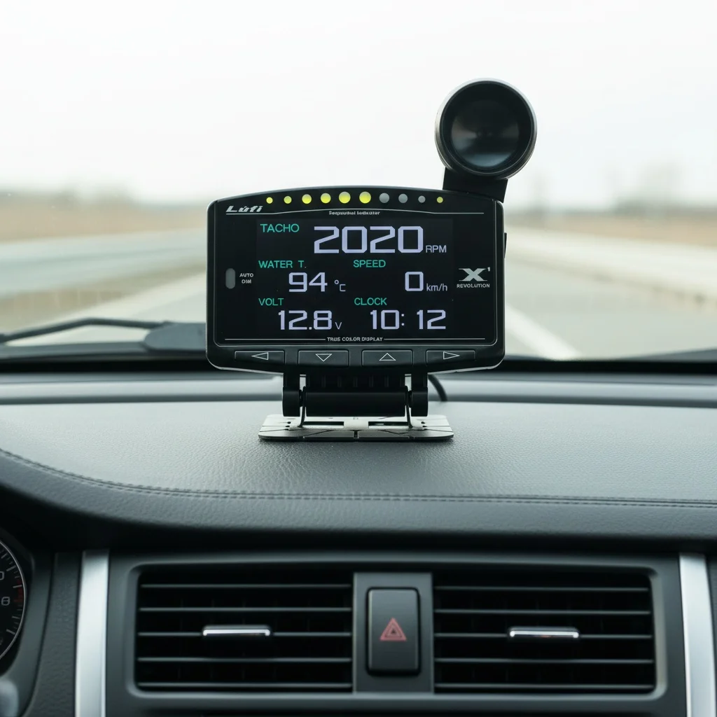 

Цифровой дисплей Lufi X1 OBD2: давление турбонаддува, давление масла, температура воды, частота вращения двигателя, скорость, показатели расхода топлива, датчик давления масла, OBD HUD-дисплей для автомобиля