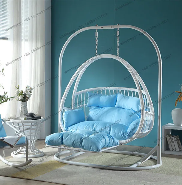 Hanging basket rattan chair double balcony chair indoor swing household simple and fashionable