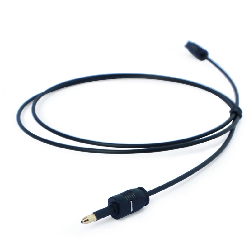 Audio Cable Mini 3.5mm Plug Digital Optical SPDIF Optical Fiber Lines To Round Mouth TOSLINK Optical Audio Connector