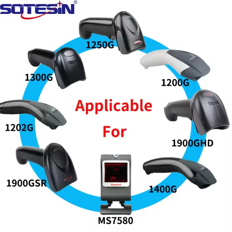 Shipping Qty 5pcs 2m USB Cable Compatible with Honeywell 1900G/1200G Barcode Scanner (Straight)