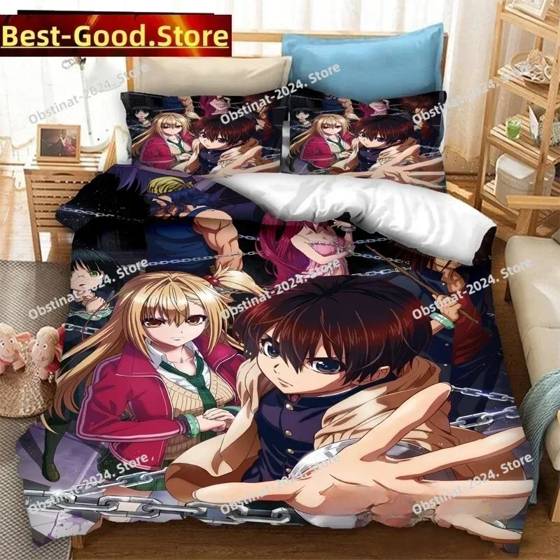 Fashion 3D Anime Battle Game in 5 Seconds Bedding Set Printed Comforter Quilt Bed Cover Pillow Case 3 Pieces Set Kids Adult Size