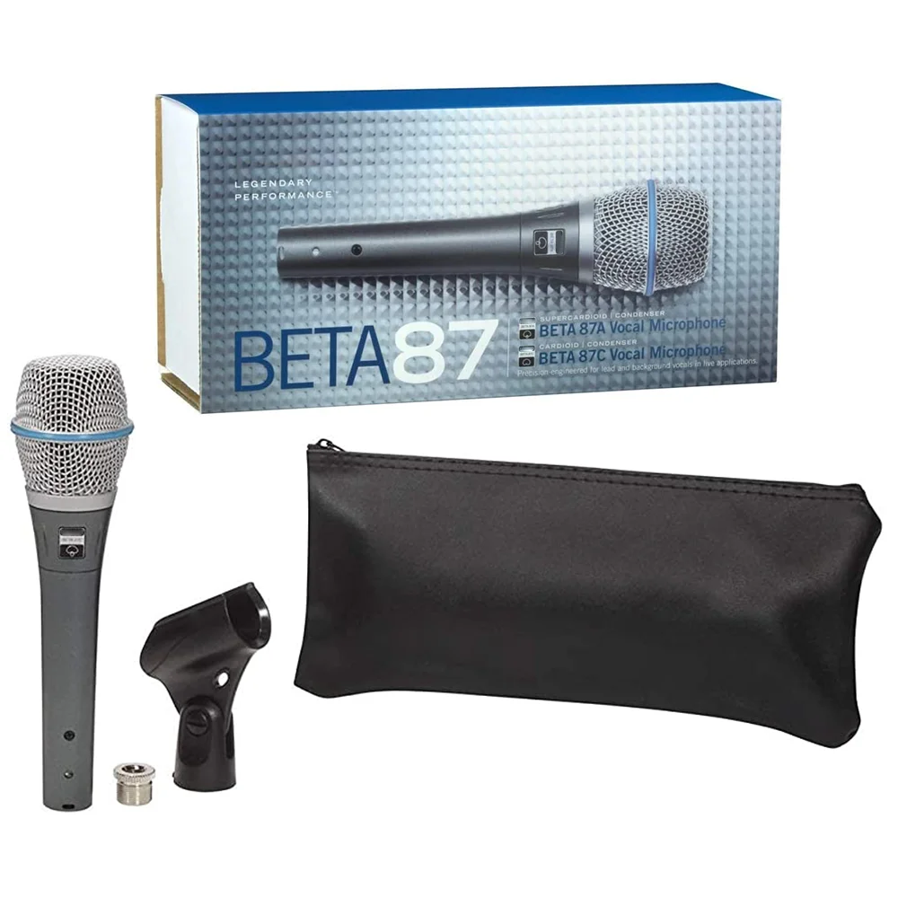 

BETA87A BETA87 high quality wired hand-in-handcondenser Clear Sound Vocal Dynamic Super Cardioid microphone