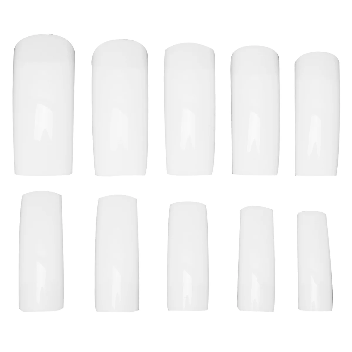 

500 шт., белые накладные ногти с половиной покрытия, идеально подходят для всех ногтей, маникюрные наклейки, кончики ногтей, маникюрные наклейки