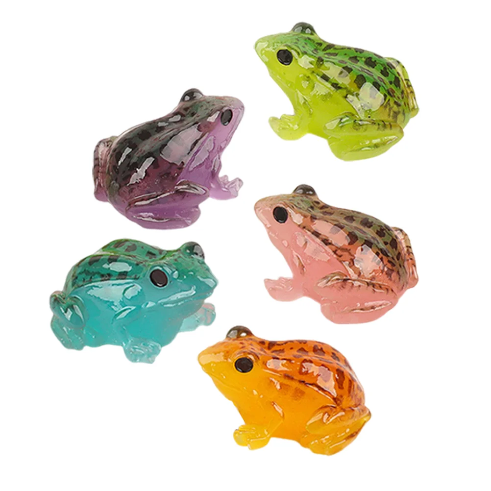 

Micro Landscape Frog Decorations for Office Figurine Resin Figurines Home House Cute Mini