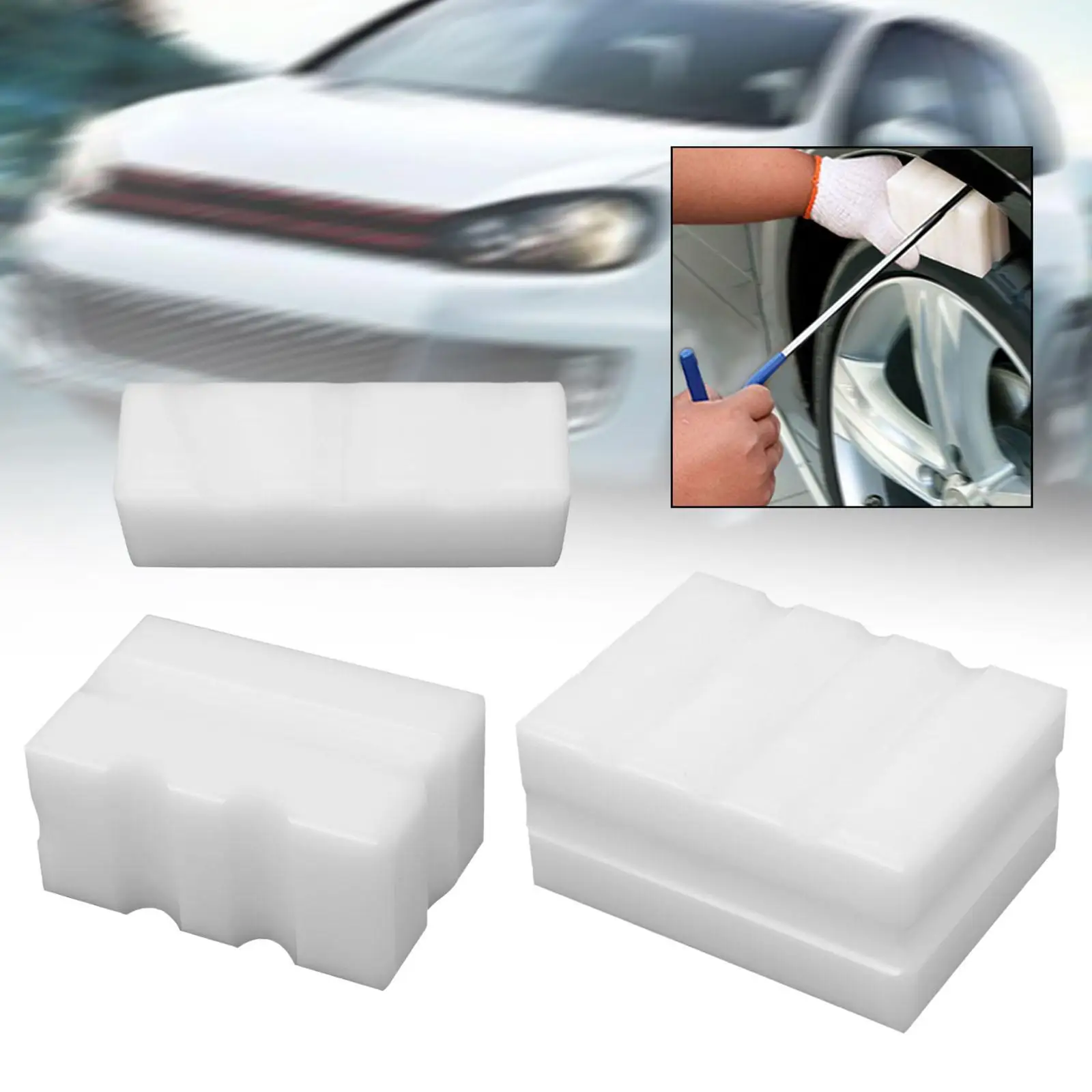 

White Car Lift Pad Car Lift Easy to Use Lightweight Pinch Welds Protector