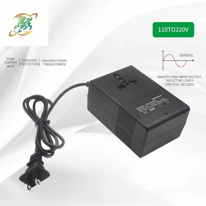 

Portable 100W/200W Power Transformer Single Phase 50hz Frequency 110V/220V Converter Stepper Power Booster