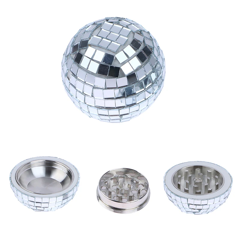 Useful Vanilla Grinder Alloy Spice Grinder Shiny Fathers Day Gift Disco Ball Shape Vanilla Crusher Fine Grinding