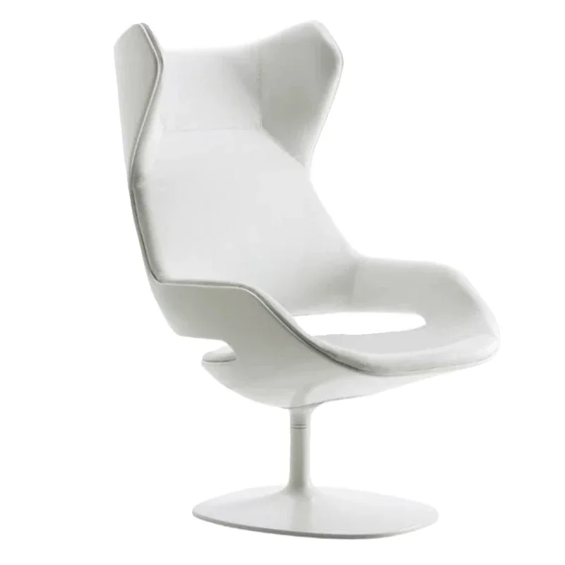 

Nordic modern light luxury fiberglass special-shaped hollow molding rotating chair sales office model room art leisure chair