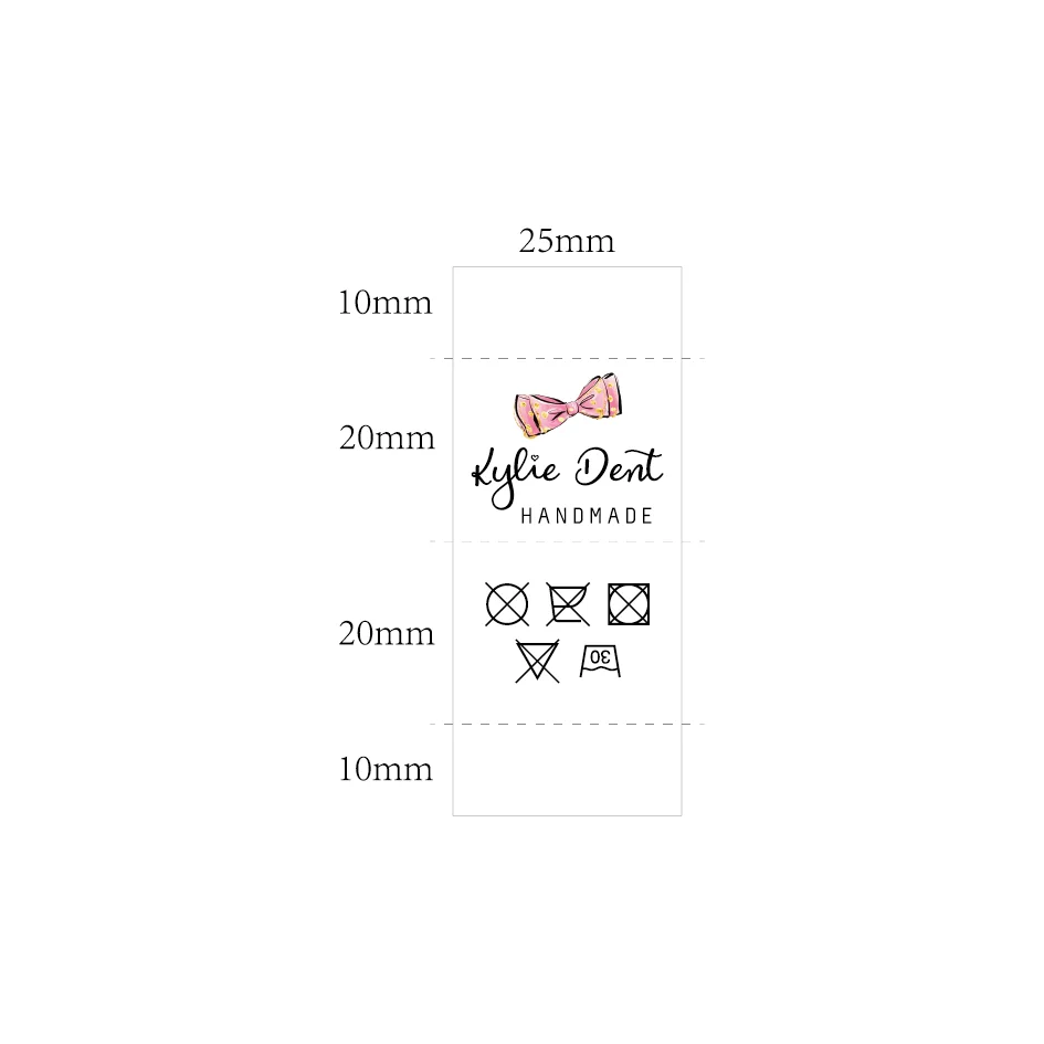 Custom Clothing Labels , Personalized Brand, Cotton printed Tags, Handmade label, Logo or Text,  Watercolor Labels (FR194)