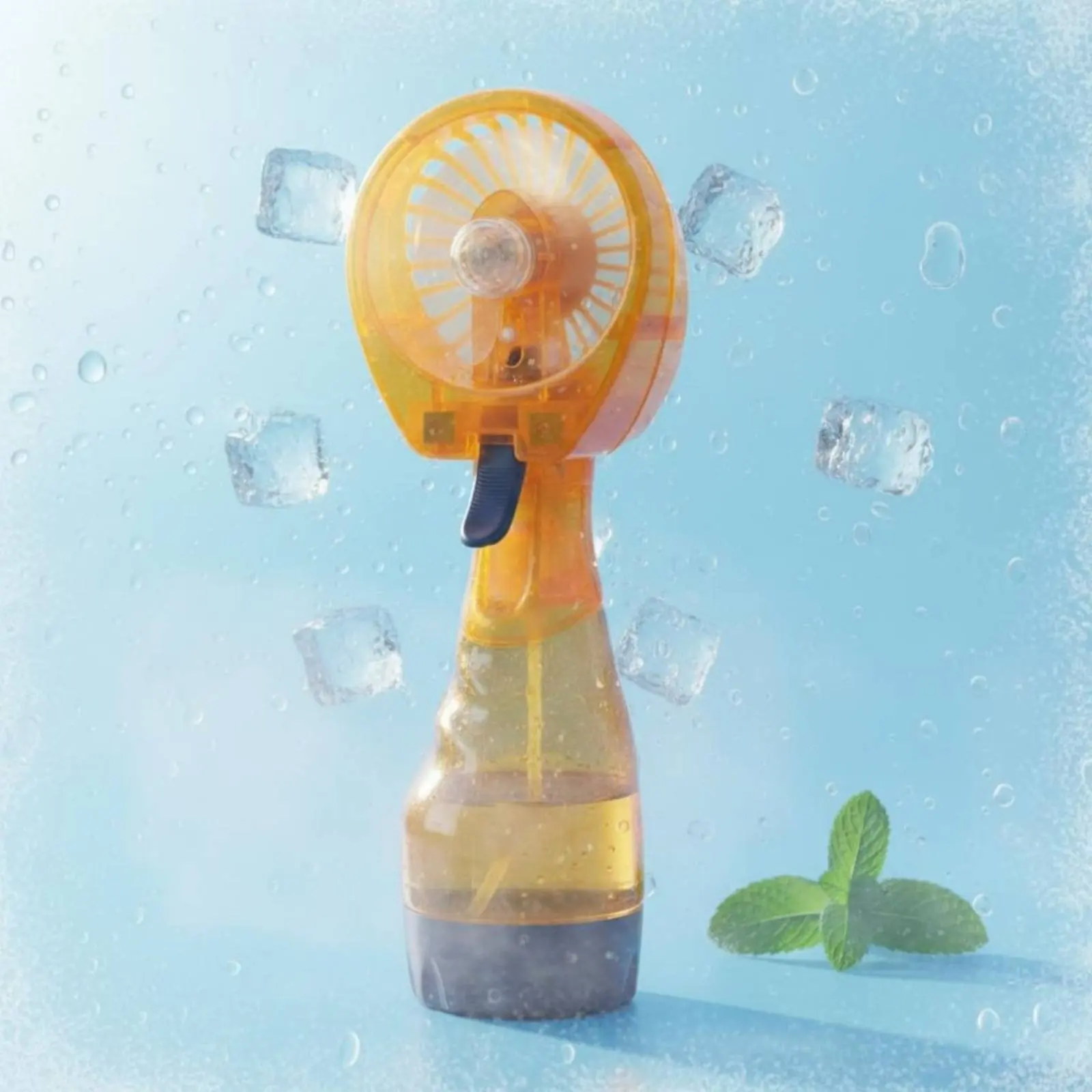 Handheld Misting Fan Portable Water Spray Bottle Fan Individual Water Mister Lightweight for Outdoor