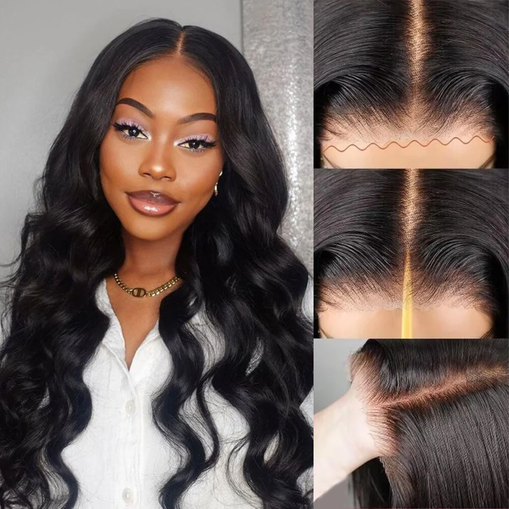 

6x4 Glueless Wig Human Hair Body Wave Ready To Wear Pre Cut Lace Pre Plucked Transparent Lace Closure Wig No Glue No Gel Wigs