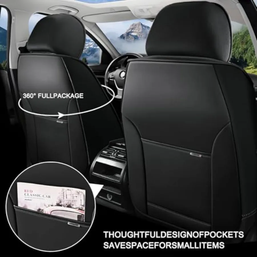 أغطية مقاعد السيارة العالمية لسيارة إنفينيتي Q50 الهجين 20142018 أغطية مقاعد مريحة ومضادة للانزلاق حماية مقعد جلدي مقاوم للماء