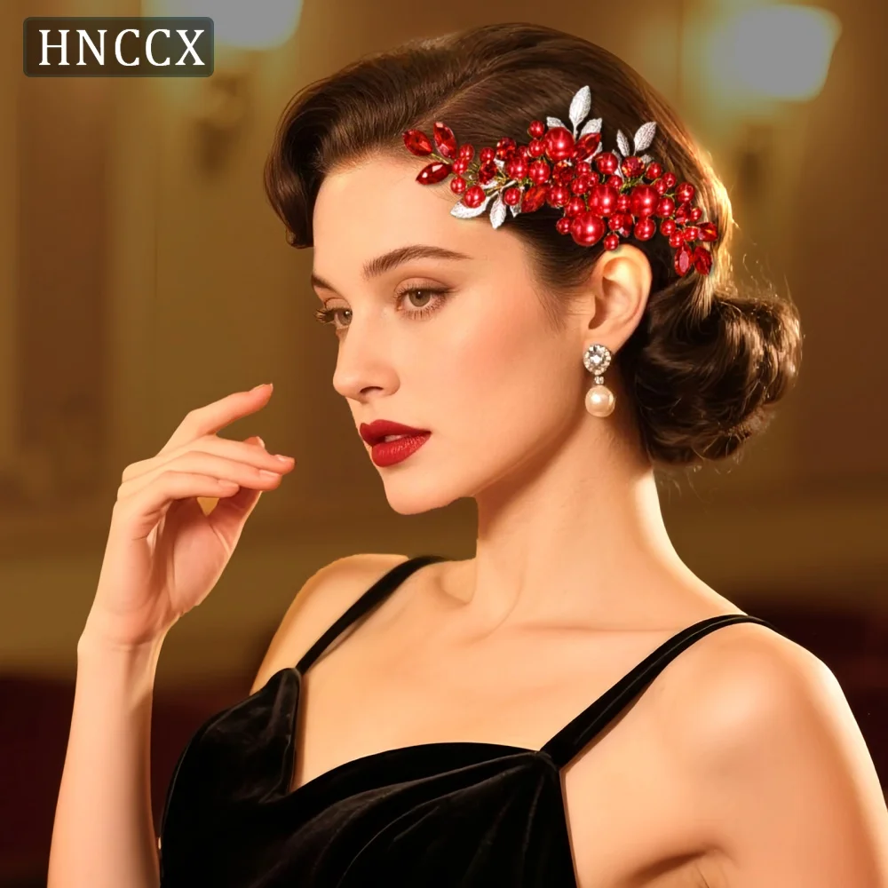 

HNCCX Bridal Pearl Hair Comb Wedding Headdress Bride Hair Accessories Banquet Party Headwear Handmade Hair Jewelry CP596