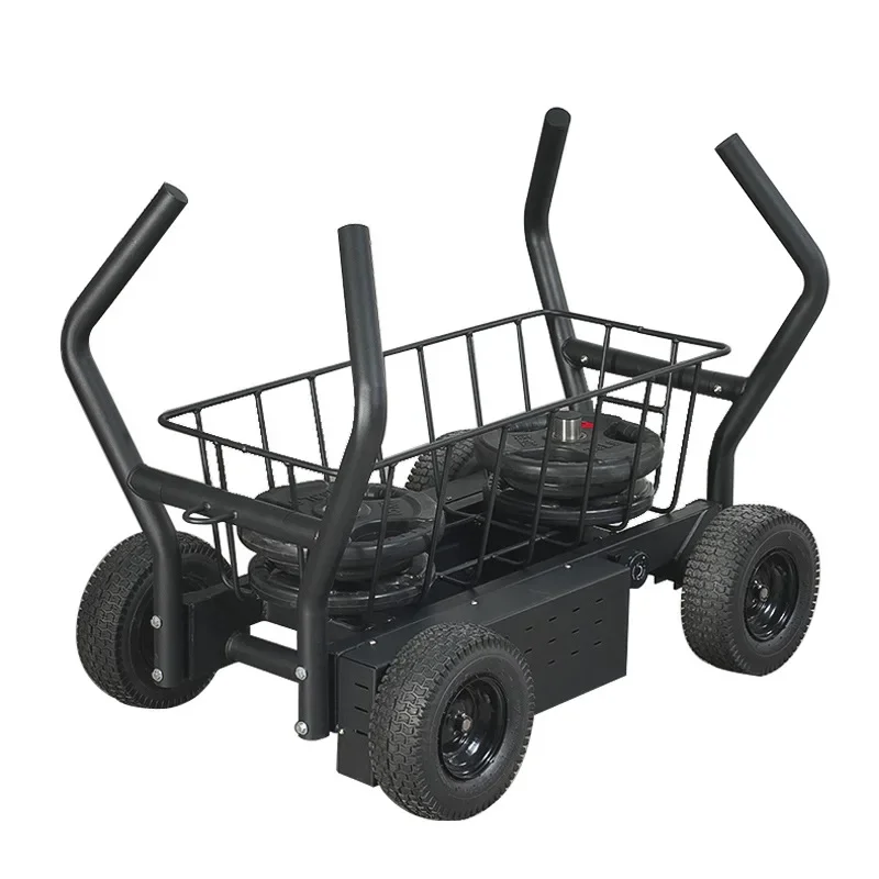 Sled car adjustable resistance tank car push-pull force track and field weight-bearing running thigh resistance