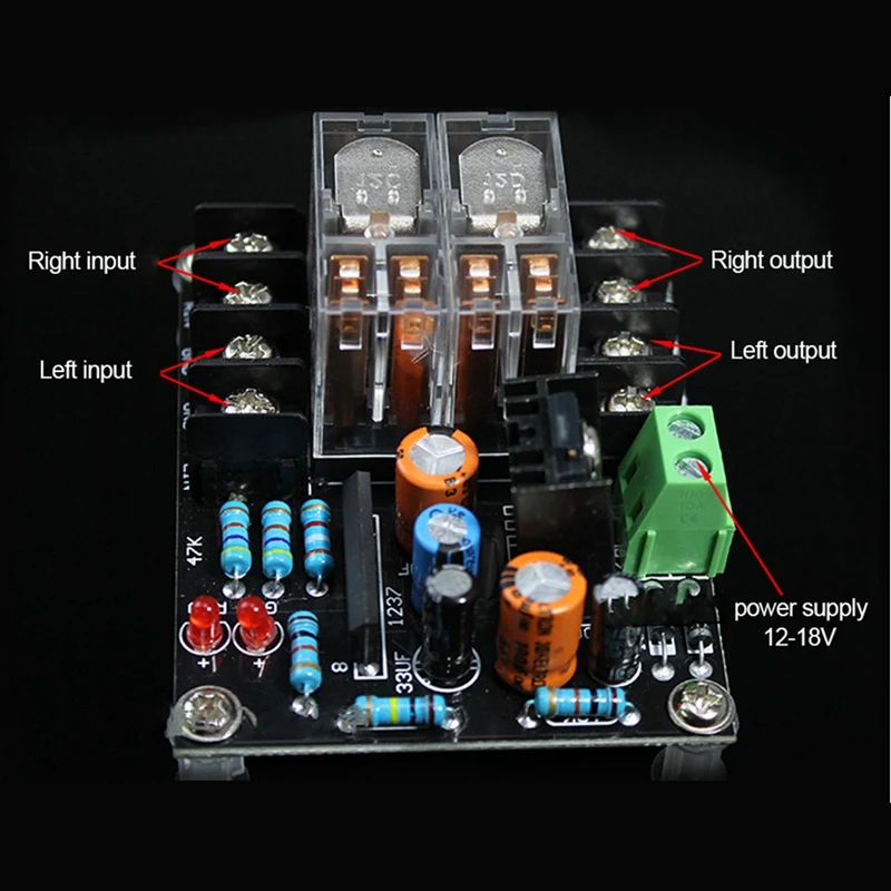 12-18V UPC1237 Speaker Protection Board Loudspeaker Protection Board Assemble Module Boot Delay DC Monitor